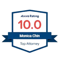Avvo 10.0 rating badge for top attorney